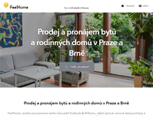 Tablet Screenshot of feelhome.cz
